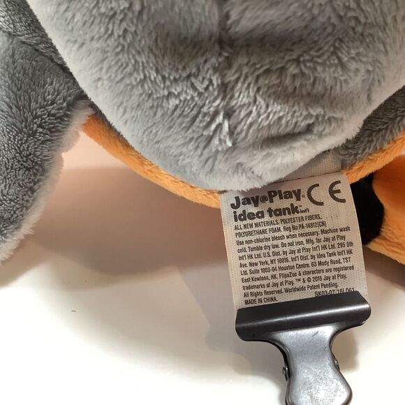 Flip a Zoo Reversible Plush Theodore Tiger and Emma Elephant 17 Inches Long - Picture 9 of 9